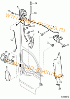 Запорный механизм передней двери для LDV Maxus, LD 100