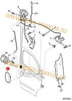 схема Ручка двери наружняя для LDV Maxus, LD 100