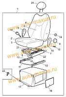 Сиденье водительское Максус в сборе для LDV Maxus, LD 100