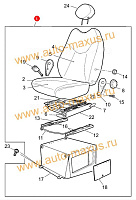 схема Сиденье водительское LDV Maxus в сборе для LDV Maxus, LD 100