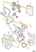 схема Ролик натяжной ГРМ для LDV Maxus, LD 100