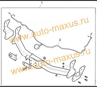 схема Задняя подножка для фаркопа Максус для LDV Maxus, LD 100