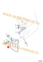 схема Брызговик задний правый для LDV Maxus, LD 100