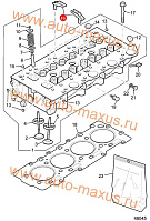 схема Коромысло в сборе (рокера) - комплект 16шт для LDV Maxus, LD 100