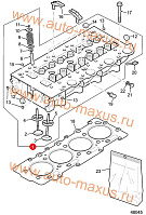 схема Головка блока цилиндров в сборе Б.У. для LDV Maxus, LD 100
