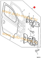 схема Дверь передняя правая LDV Maxus для LDV Maxus, LD 100