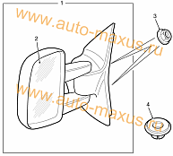 Боковое зеркало Максус для LDV Maxus, LD 100