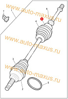 схема ШРУС внутренний Максус (трипоид правого привода) для LDV Maxus, LD 100