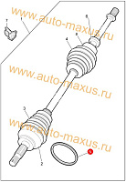 схема Считывающее кольцо ABS для LDV Maxus, LD 100