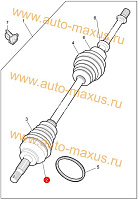 схема ШРУС внешний с ABS для LDV Maxus, LD 100