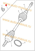 схема Привод в сборе правый ABS для LDV Maxus, LD 100