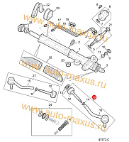 схема Поперечная рулевая тяга в сборе с наконечником левая сторона для LDV Maxus, LD 100