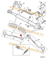 схема Поперечная рулевая тяга в сборе аналог для LDV Maxus, LD 100