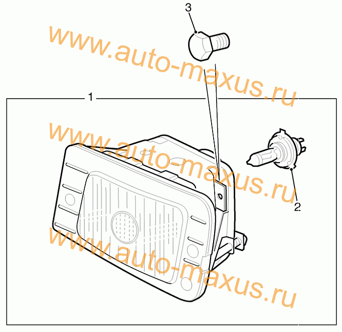 Противотуманная фара LDV Maxus для LDV Maxus, LD 100