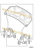 схема Замок капота (на капот) Максус для LDV Maxus, LD 100