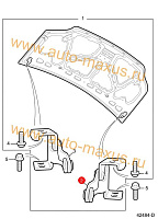 схема Шарнир капота правый Maxus для LDV Maxus, LD 100