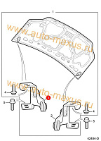схема Шарнир капота левый Максус для LDV Maxus, LD 100