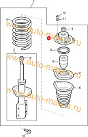 схема Комплект верхних опор амортизаторов передних стоек для LDV Maxus, LD 100