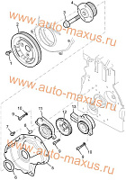 схема Комплект (масляный насос - шестерня коленчатого вала - вакумный насос) для LDV Maxus, LD 100