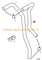 схема Выпускной шланг отопителя Максус для LDV Maxus, LD 100