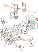 схема Болт крепления маховика для LDV Maxus, LD 100