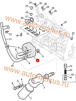 схема Масляный охладитель для LDV Maxus, LD 100
