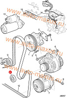 схема Обводной ролик ремня генератора для LDV Maxus, LD 100