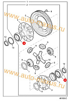 схема Подшипник дифференциала КПП для LDV Maxus, LD 100