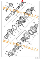 схема Коробка передач в сборе 3.2/3.5/3.9т Б.У. для LDV Maxus, LD 100