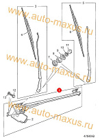 схема Мотор стеклоочистителя в сборе с трапецией для LDV Maxus, LD 100