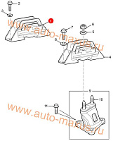 схема Верхняя опора двигателя передняя для LDV Maxus, LD 100