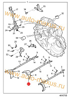 схема Вилка механизма переключения 3-4 передачи для LDV Maxus, LD 100