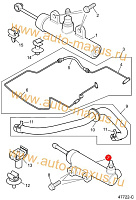схема Рабочий цилиндр сцепления для LDV Maxus, LD 100
