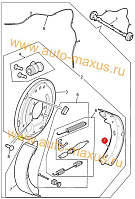 схема Колодки задние комплект для LDV Maxus, LD 100