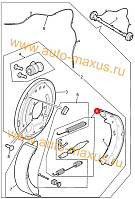 схема Механизм регулировки колодок для LDV Maxus, LD 100