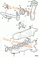 Выпускной коллектор и клапан рециркуляции для LDV Maxus, LD 100
