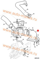 схема Труба выпускная турбокомпрессора для LDV Maxus, LD 100