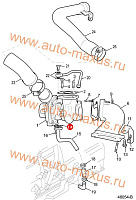схема Прокладка отводящей масляной трубки турбокомпрессора для LDV Maxus, LD 100